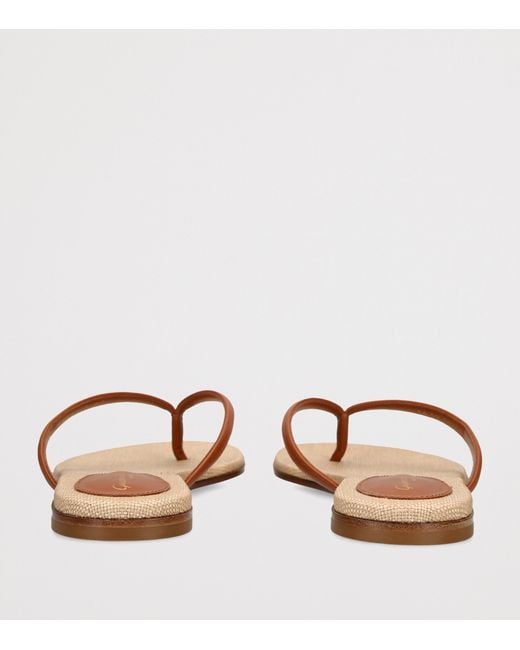 Gianvito Rossi Brown Leather Calypso Sandals