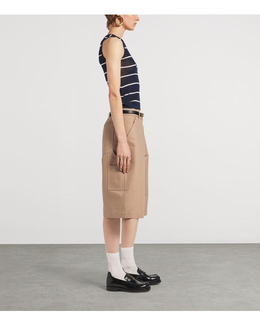 Balenciaga Blue Striped Tank Top