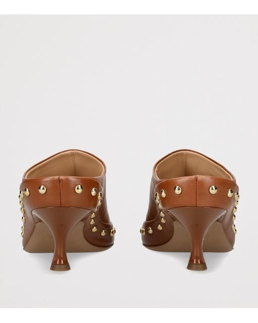 Chloé Brown Junie Heeled Mules 60