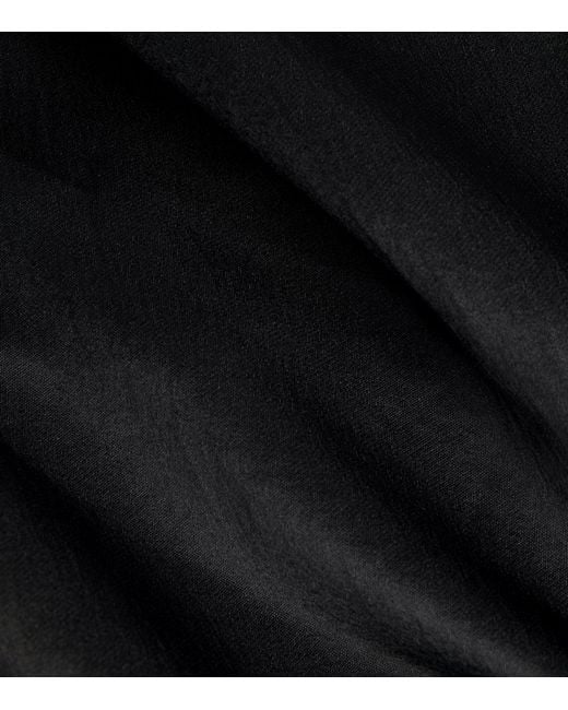 Issey Miyake Black Enveloping Midi Dress