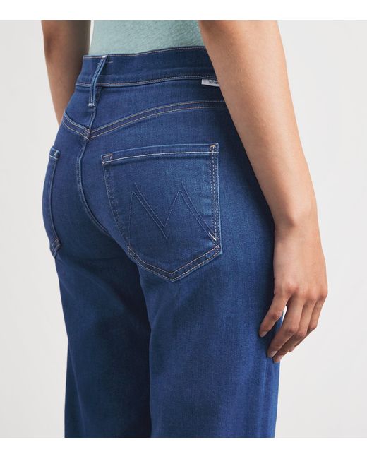 Mother Blue The Rambler Zip Ankle Jeans