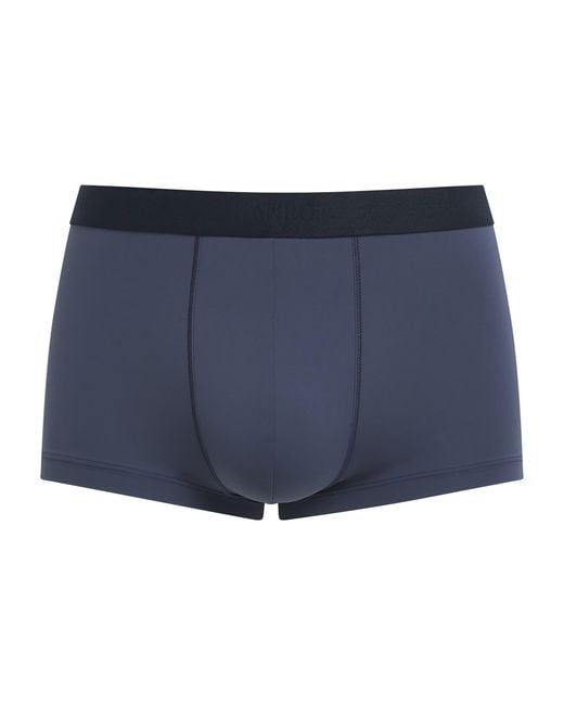 Hanro Blue Micro-Touch Boxer Briefs for men