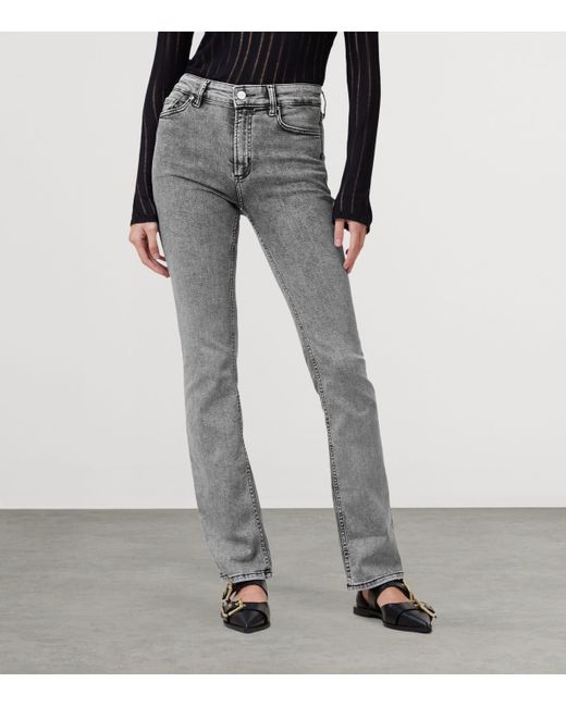 AllSaints Gray Haldan Bootcut Jeans
