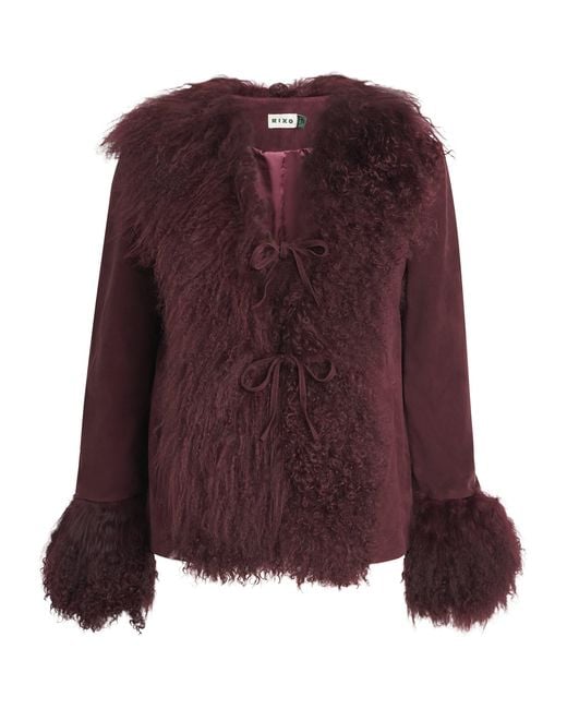 Rixo Purple Sammy Suede Jacket