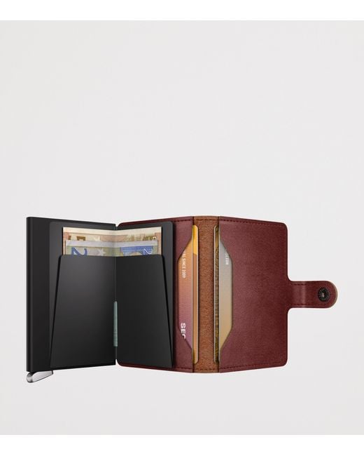 Secrid Purple Basco Leather Miniwallet for men