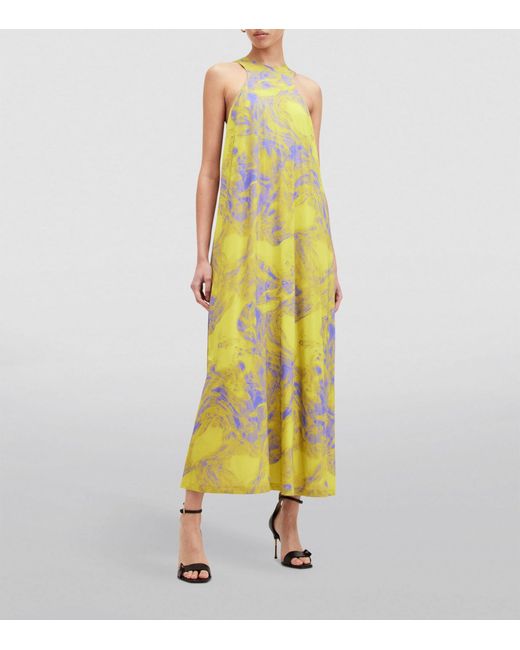 AllSaints Multicolor Kura Graphic-print Cotton Maxi Dress