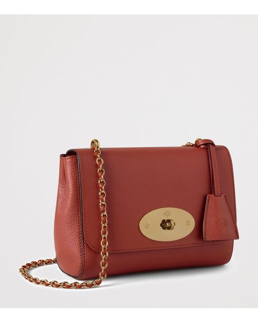 Mulberry Red Leather Lily Shoulder Bag