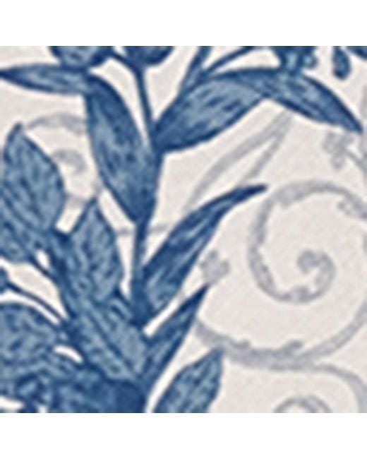 Harrods Blue Silk Menagerie Print Scarf