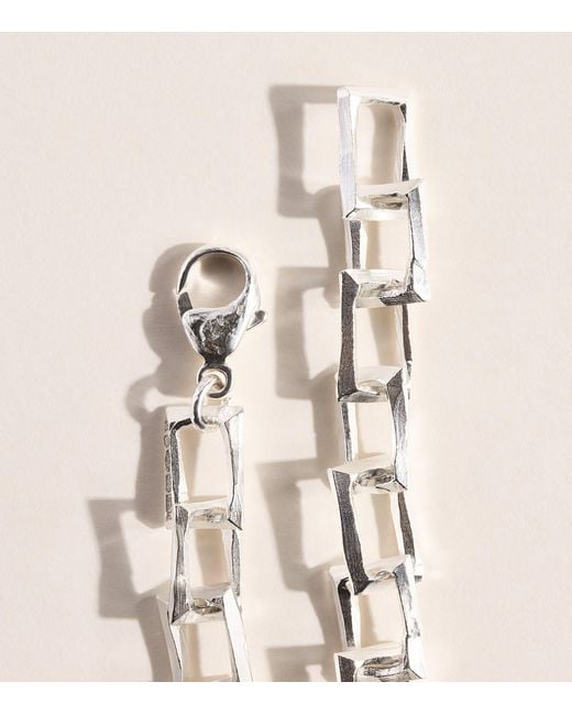 The Ouze Natural Sterling Petite Bulk Bracelet for men