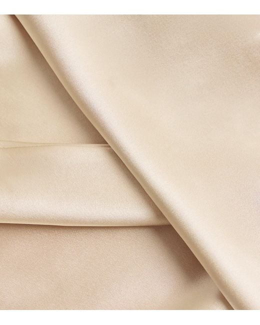 Olivia Von Halle White Silk Issa Slip Dress