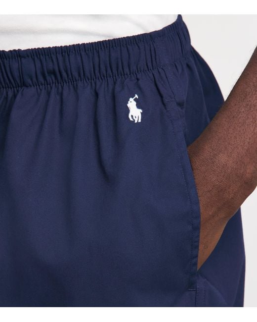 Polo Ralph Lauren Blue Cotton Polo Pony Pyjama Bottoms for men