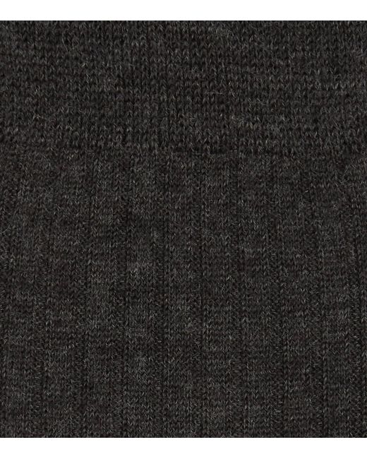 Pantherella Gray Cashmere Socks for men