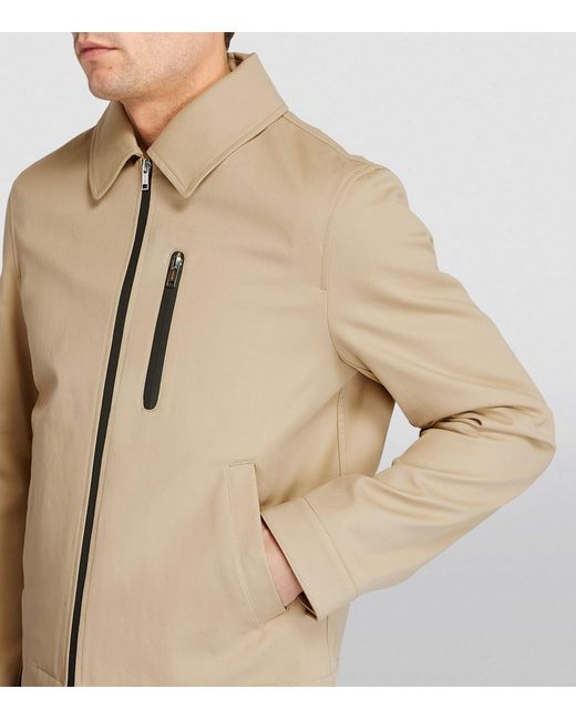 Yves Salomon Natural Cotton Collared Jacket for men