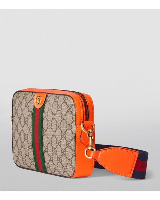 Gucci Orange Small Ophidia Gg Cross-body Bag