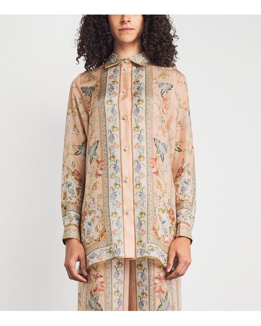 Zimmermann Natural Silk Roselight Shirt