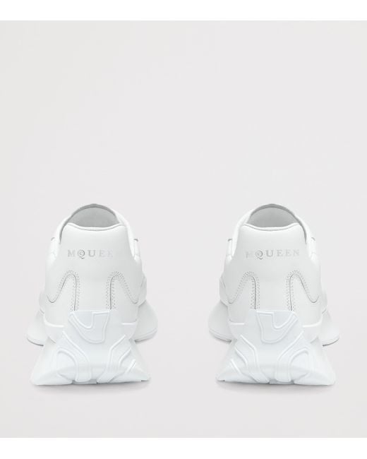 McQueen White Leather Sprint Sneakers for men