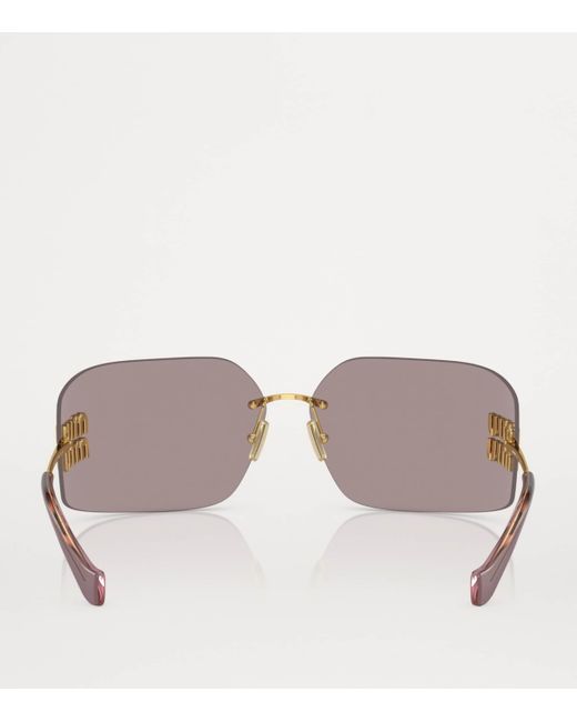 Miu Miu Gray Mu 54Ys Gld Shn Brn