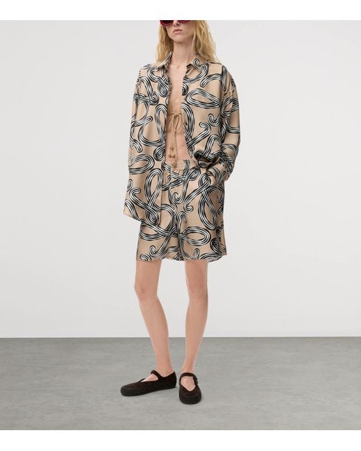 Loewe Multicolor X Paula & Apos;S Ibiza Relaxed Silk Shorts