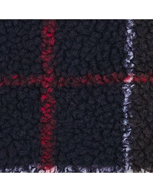 Barbour Black Field Fleece Tartan Snood for men