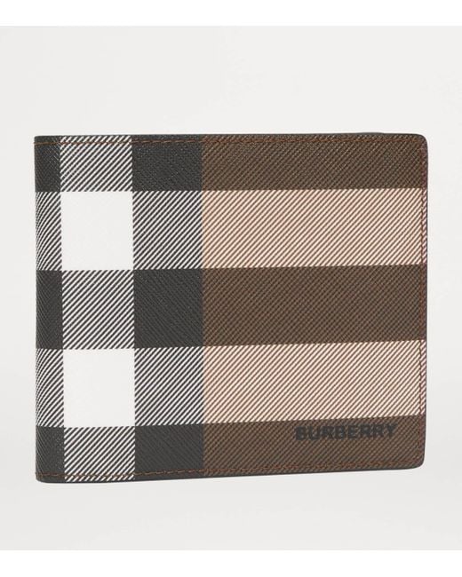 Burberry Metallic Check Bifold Wallet for men