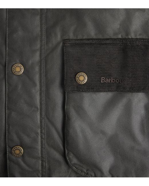 Barbour Black Waxed Cordhill Jacket for men