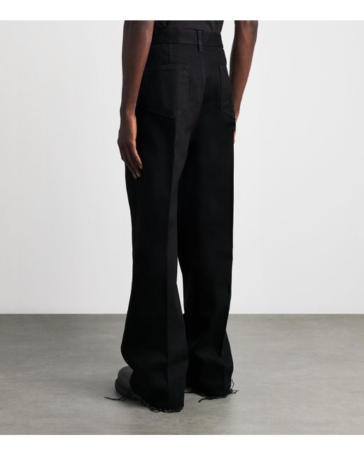 Rick Owens Black Geth Straight Jeans for men