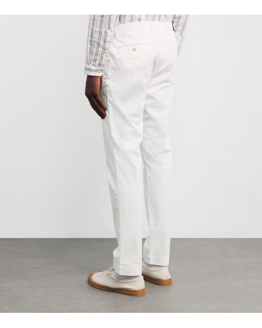 Polo Ralph Lauren White Stretch-Cotton Straight-Fit Chinos for men