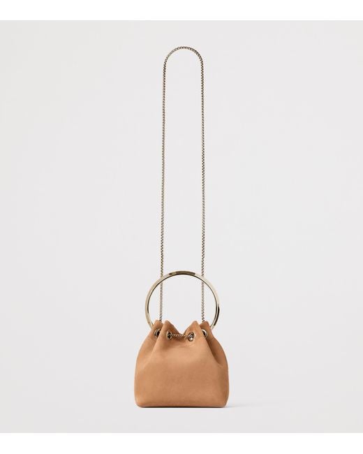 Jimmy Choo Brown Leather Bon Bon Top-Handle Bag