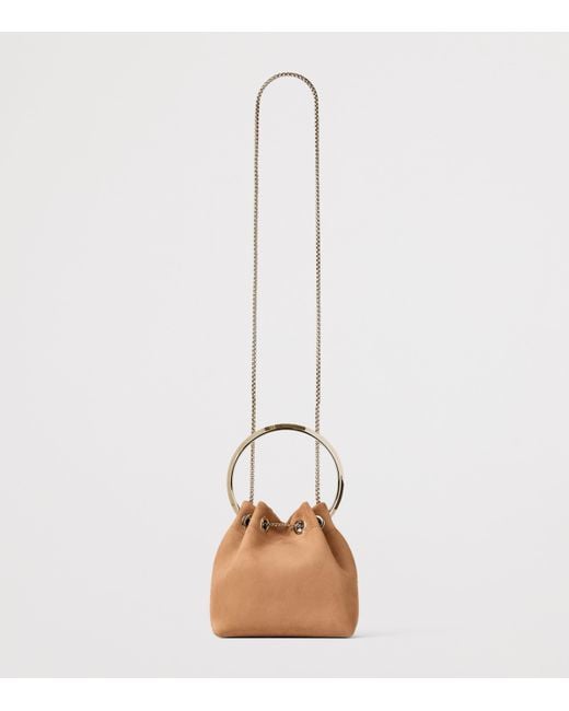 Jimmy Choo Brown Leather Bon Bon Top-Handle Bag