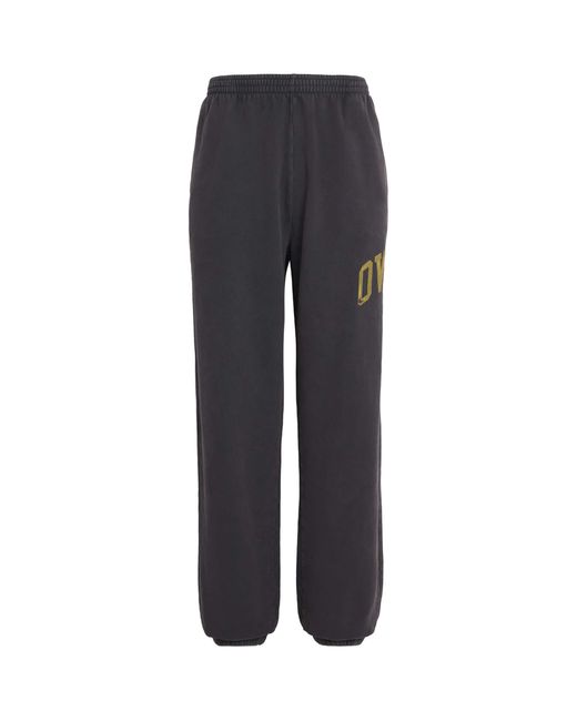 Represent Blue Cotton Owners Club Wide-Leg Sweatpants for men