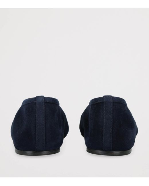 Le Monde Beryl Blue Suede Luna Ballet Flats