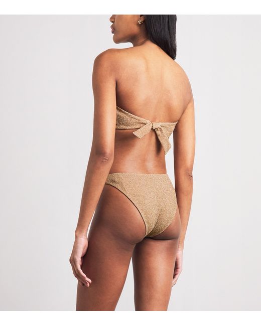 Devon Windsor Natural Glitter Hailey Bandeau Bikini Top