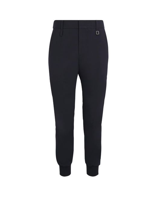 Wooyoungmi Blue Cuffed Trousers for men