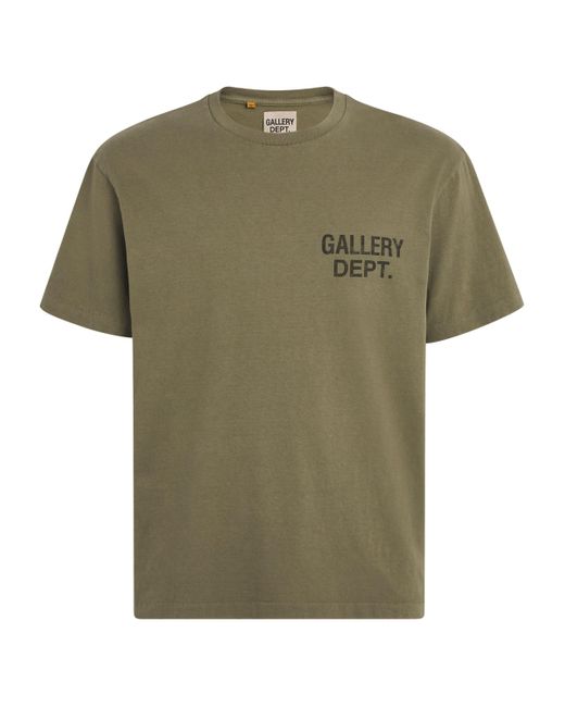 GALLERY DEPT. Green Cotton Souvenir T-Shirt for men