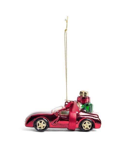 Harrods White Presents Car Tree Decoration