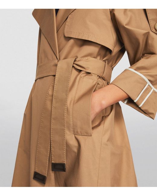 Max Mara Brown Oversized Belted Trench Coat