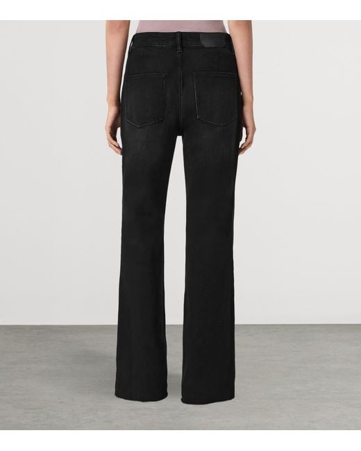 AllSaints Black Ember Flared Jeans
