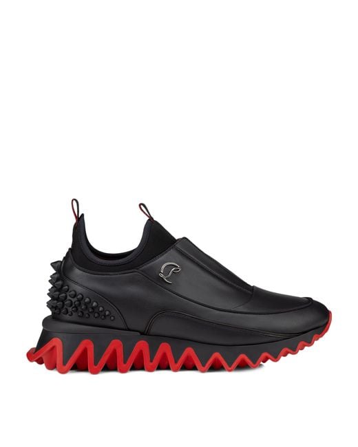 Christian Louboutin Black Sharkyloub Slip-on Sneakers for men