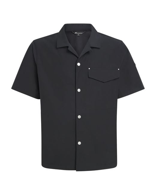 Moose Knuckles Black Short-Sleeve Button-Up Shirt for men