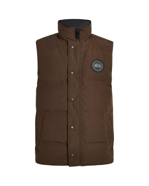 Canada Goose Brown Garson Puffer Gilet for men