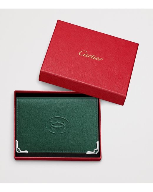 Cartier Green Leather Must Card Holder