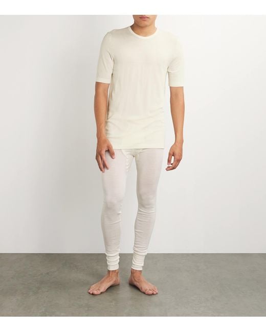 Hanro White Thermal T-Shirt for men