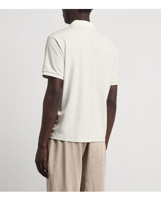Rag & Bone White Technical Piqué Polo Shirt for men