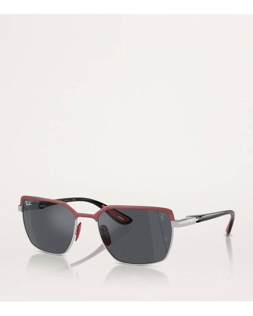 Ray-Ban Gray X Scuderia Ferrari Rb3743M Collection Sunglasses