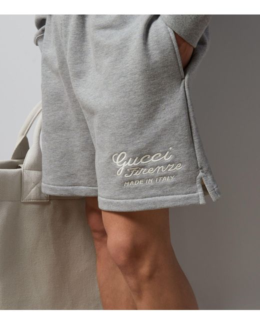Gucci Gray Firenze Shorts