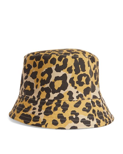 Weekend by Maxmara Metallic Leopard Print Bucket Hat