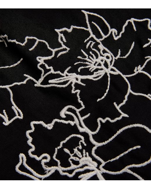 Rag & Bone Black Embroidered Avery Resort Shirt for men