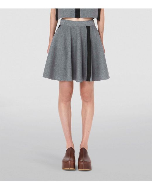 J.W. Anderson Gray A-line Mini Skirt