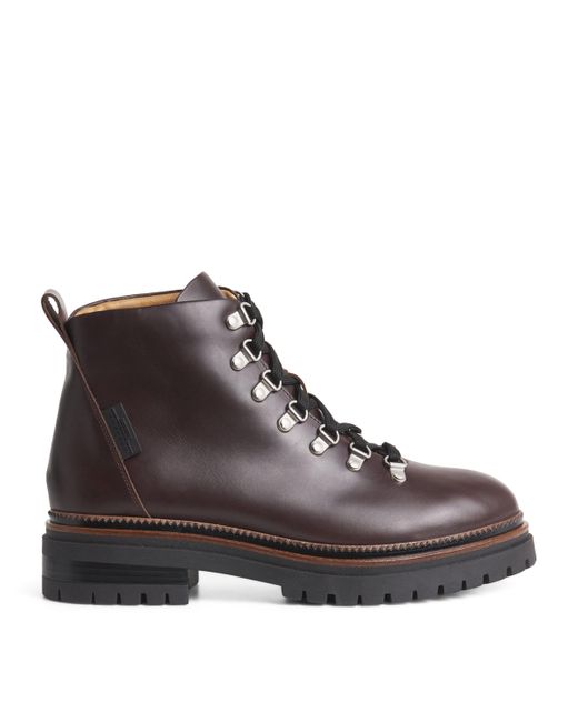 Weekend by Maxmara Brown Leather Ankle Boots