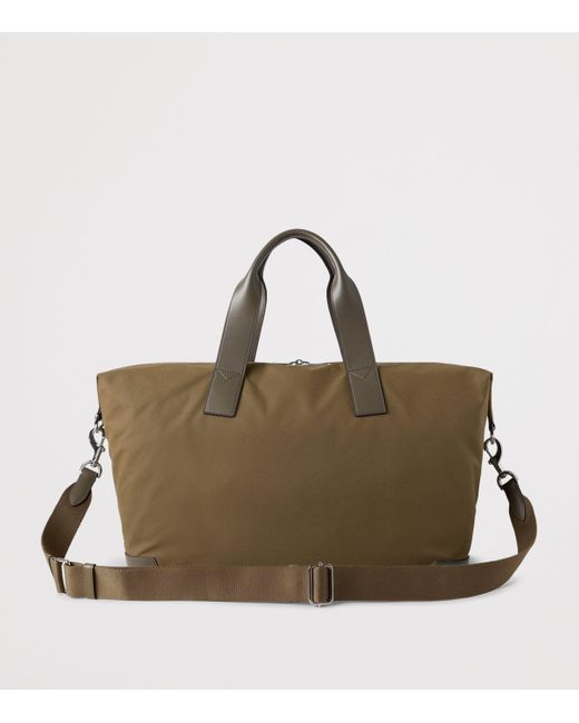 Mulberry Brown Waxed Cotton Clipper Holdall for men